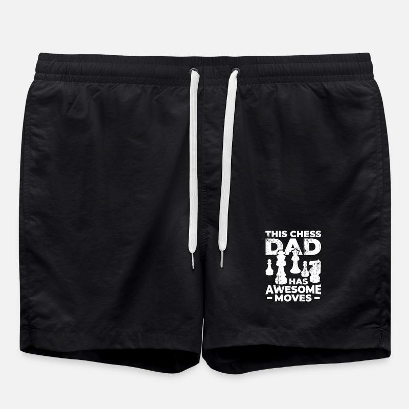 Chess Father - Swim Trunks - black