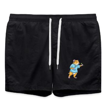 Hamster Dart Dartpfeil - Swim Trunks - black - Front - AI Model Male 185 light (185cm)