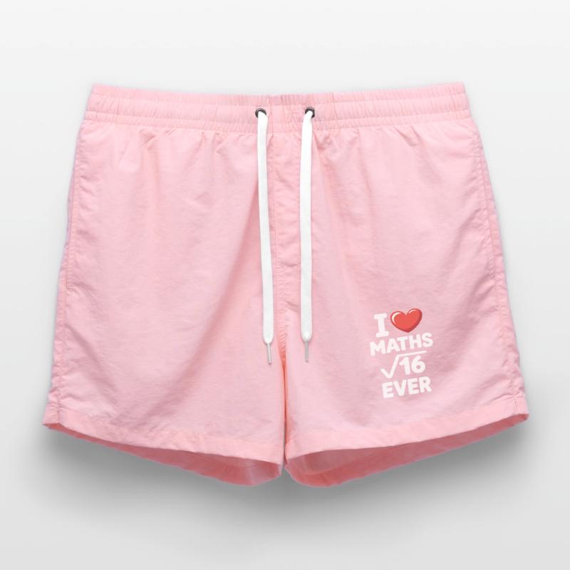 Math J’adore les maths Maths Nerd Professeur de mathématiques Short de bain
