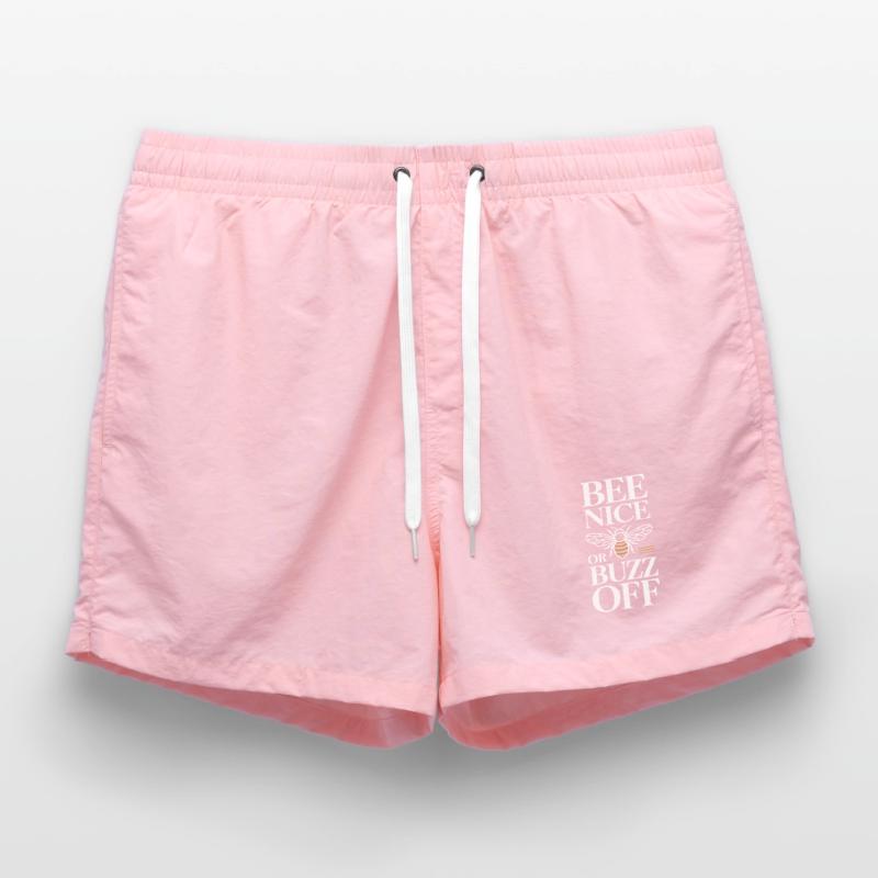Bee Beekeeper Bee Nice Or Buzz Off Beekeeper Swim Trunks
