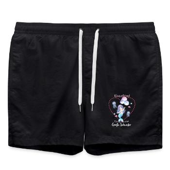 Nachwuchs Verkünden Ich Werde Große Schwester 2027 - Badeshorts - Schwarz - Vorne - AI Model Male 185 light (185cm)