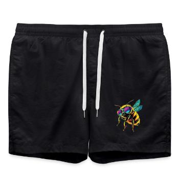 abeilles apiculteur miel apiculteur abeilles abeille mignonne - Short de bain - noir - Devant - AI Model Male 185 light (185cm)