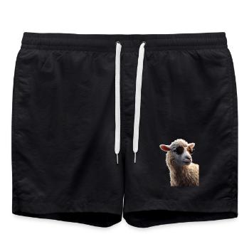 Mouton Agneau Mouton Mouton domestique Berger Mouton doux - Short de bain - noir - Devant - AI Model Male 185 light (185cm)
