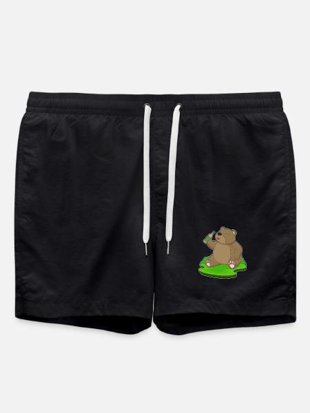 Bear bouteille de bière - Short de bain - noir