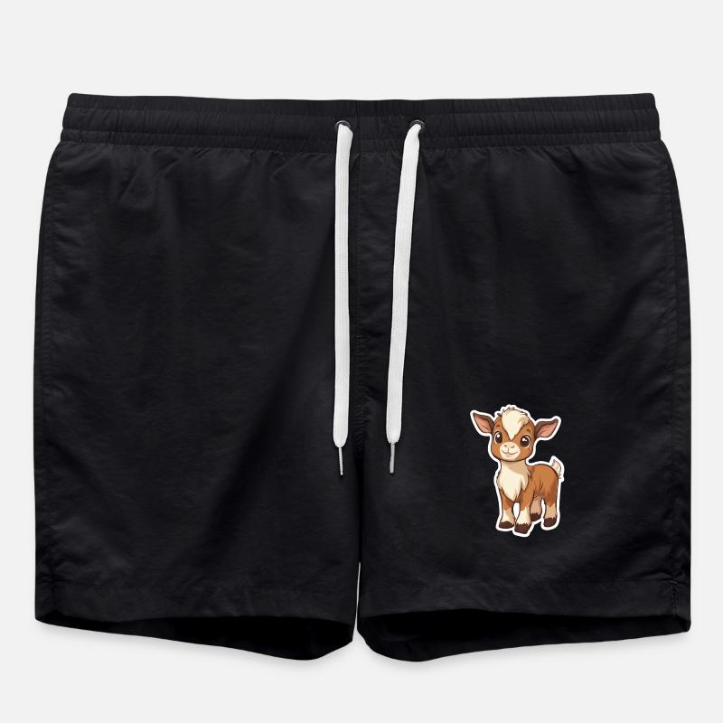 Ziege - Badeshorts - Schwarz