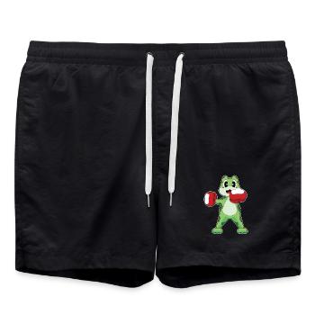 Frosch Boxer Boxhandschuhe Boxen - Badeshorts - Schwarz - Vorne - AI Model Male 185 light (185cm)