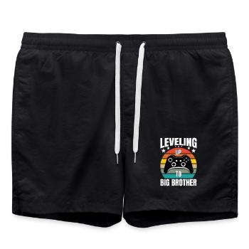 Montée de niveau jusqu’à Big Brother Gaming Gamer Brother - Short de bain - noir - Devant - AI Model Male 185 light (185cm)