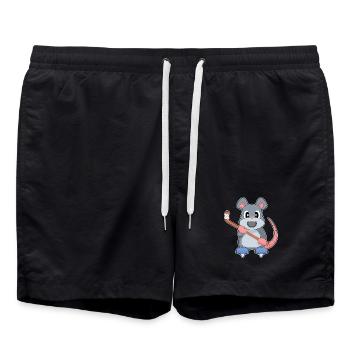 Mouse Bâton de hockey sur glace - Short de bain - noir - Devant - AI Model Male 185 light (185cm)
