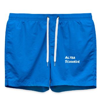 Vieux Suédois - Lustiger Spruch - Drôle - Short de bain - cobalt blue - Devant
