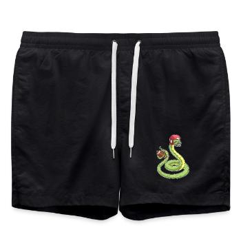Schlange American Football Sport - Badeshorts - Schwarz - Vorne - AI Model Male 185 light (185cm)
