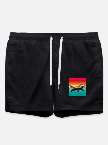 otter - Swim Trunks - black