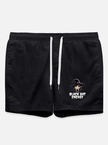 BLACK HAT ENERGY - WITCH HALLOWEEN - Swim Trunks - black