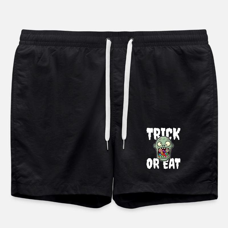 SÜSSES ODER ESSEN - ZOMBIE HALLOWEEN - Badeshorts - Schwarz