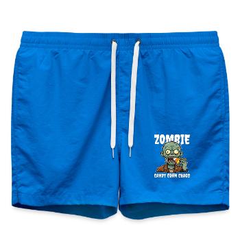 ZOMBIE CANDY CORN CHAOS - ZOMBIE HALLOWEEN - Swim Trunks - cobalt blue - Front