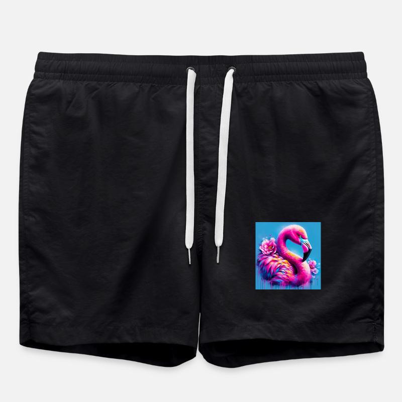 flamingo - Swim Trunks - black