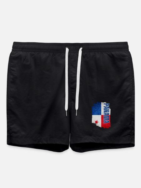 Panamanian flag, I love Panama - Swim Trunks - black