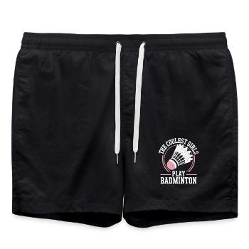 filles de badminton - Short de bain - noir - Devant - AI Model Male 185 light (185cm)