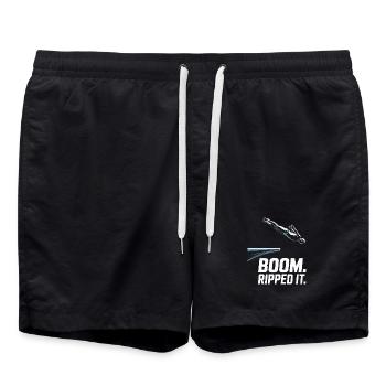 Diving diving board - Swim Trunks - black - Front - AI Model Male 185 light (185cm)