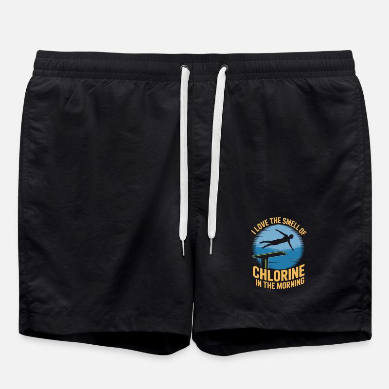 Kunstspringen Turmspringer Sprungbrett - Badeshorts - Schwarz