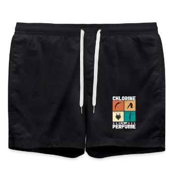Diving diving board - Swim Trunks - black - Front - AI Model Male 185 light (185cm)