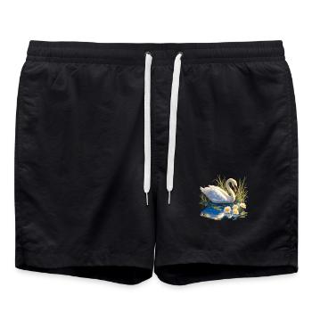 Cygnes Cygne - Short de bain - noir - Devant - AI Model Male 185 light (185cm)