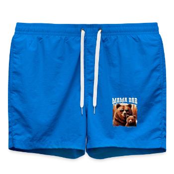 Mama Bär Muttertag Mutter Elternteil Mama Bear - Badeshorts - Cobalt blue - Vorne