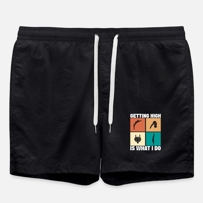 Diving diving board - Swim Trunks - black