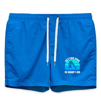 Diving diving board - Swim Trunks - cobalt blue - Front