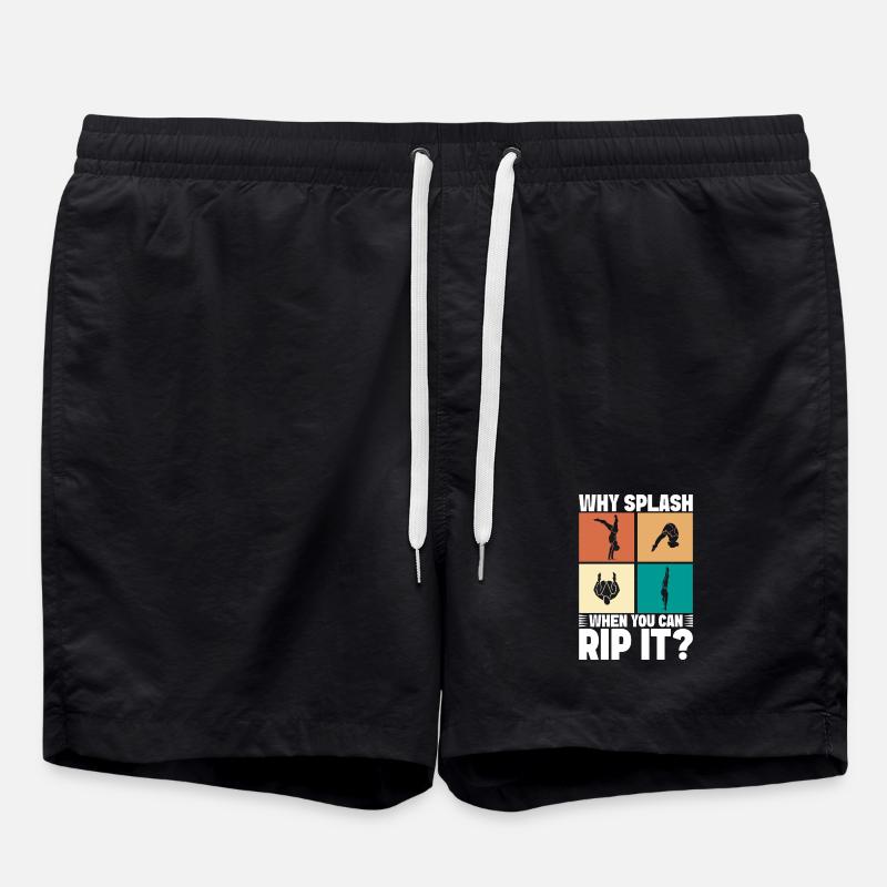 Diving diving board - Swim Trunks - black