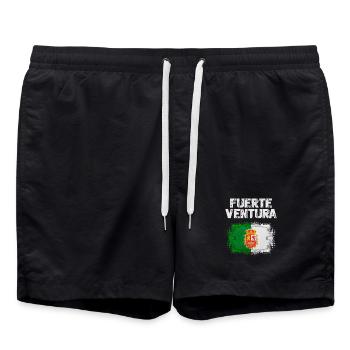 Fuerteventura National Pride - Swim Trunks - black - Front - AI Model Male 185 light (185cm)