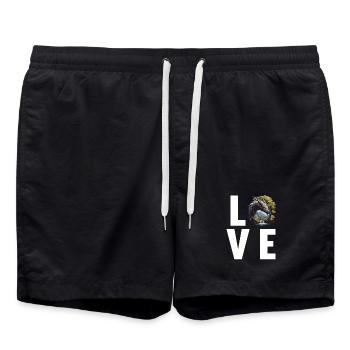 Dragon Dragon - Short de bain - noir - Devant - AI Model Male 185 light (185cm)