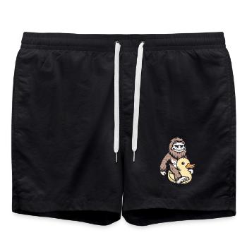 Bigfoot Rubber Duck Duck - Swim Trunks - black - Front - AI Model Male 185 light (185cm)