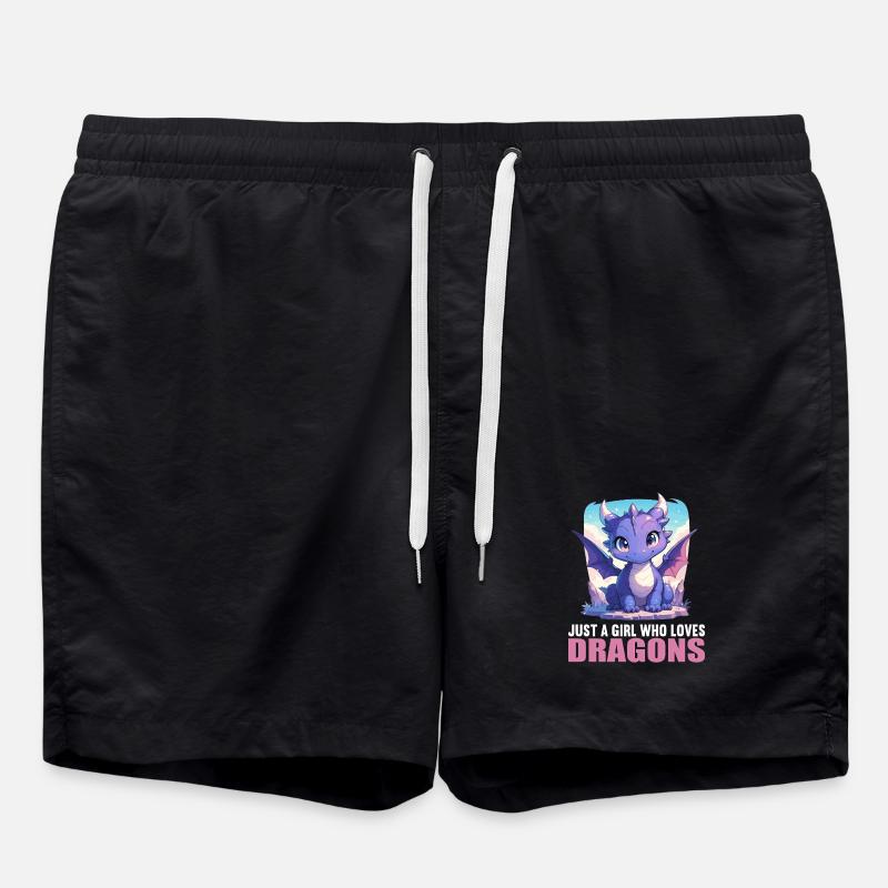 Dragon Dragon - Swim Trunks - black