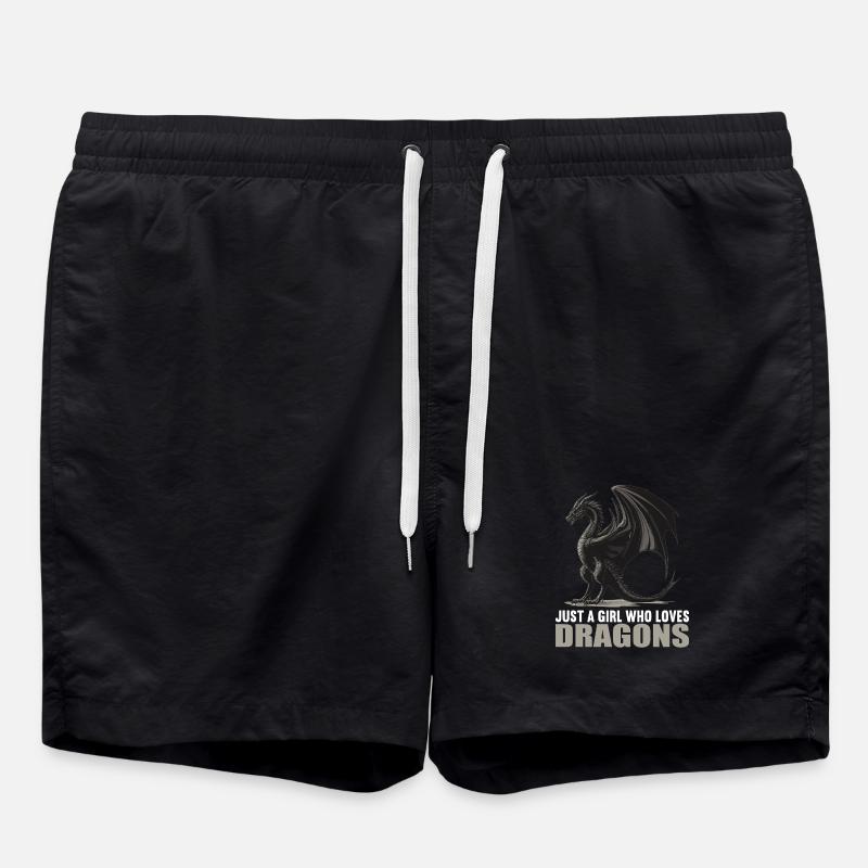 Dragon Dragon - Swim Trunks - black