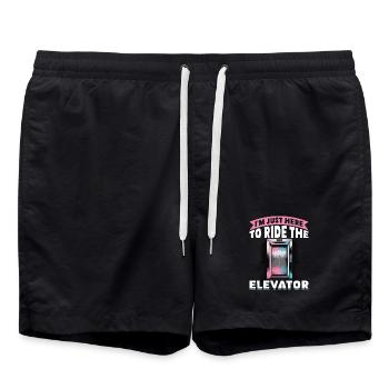 Ascenseur pour tout-petits et enfants - Short de bain - noir - Devant - AI Model Male 185 light (185cm)