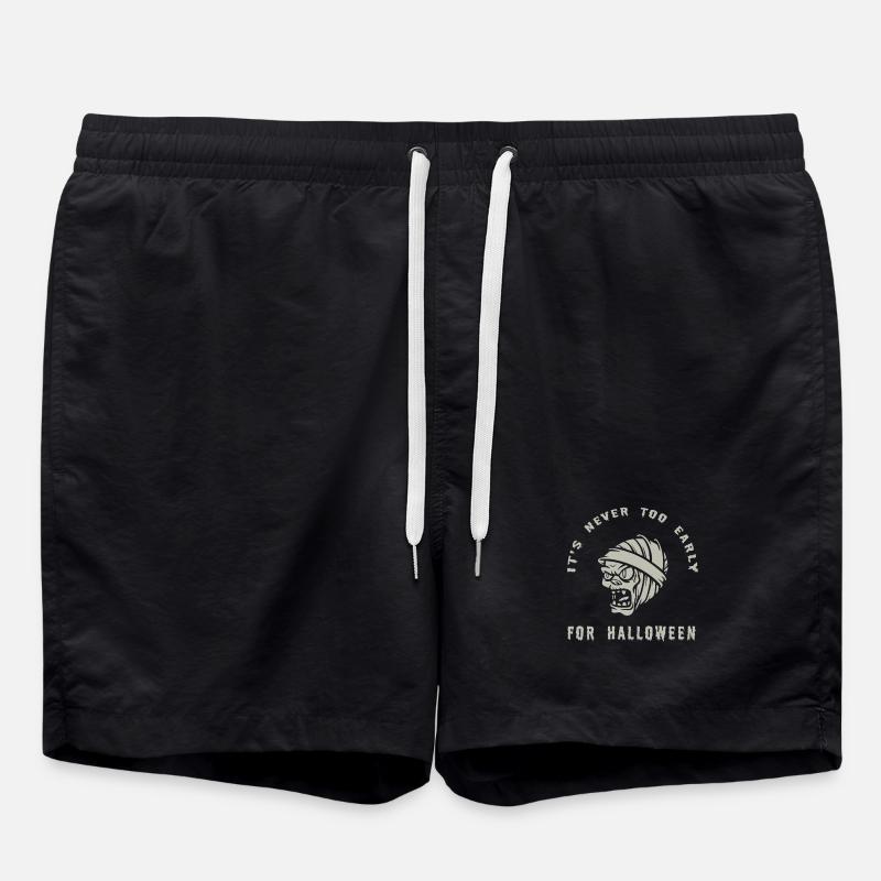 Motif de cri de zombie d'Halloween - Short de bain - noir