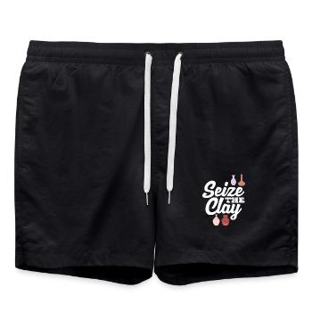 Töpfern Seize The Clay Inspiration - Badeshorts - Schwarz - Vorne - AI Model Male 185 light (185cm)