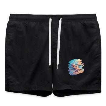 Étoile de mer Étoile de mer - Short de bain - noir - Devant - AI Model Male 185 light (185cm)