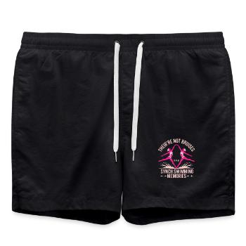 Synchronschwimmen Kunstschwimmen Wassersport - Badeshorts - Schwarz - Vorne - AI Model Male 185 light (185cm)