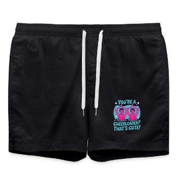 Synchronized swimming Artistic swimming Water sports - Swim Trunks - black - Front - AI Model Male 185 light (185cm)