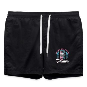 Elevator toddler & kids - Swim Trunks - black - Front - AI Model Male 185 light (185cm)