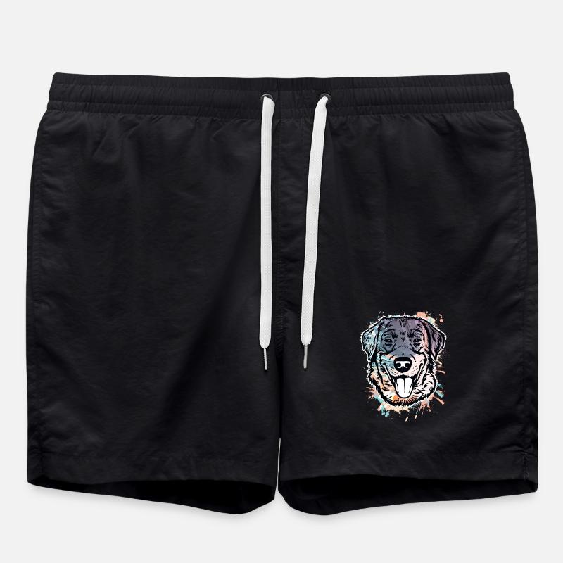 Labrador Retriever - Badeshorts - Schwarz