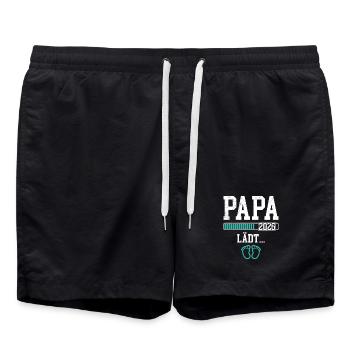 Bientôt papa PAPA 2026 INVITE DRÔLE - Short de bain - noir - Devant - AI Model Male 185 light (185cm)