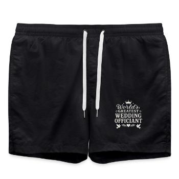 Echte Küken fahren Stöcke - Badeshorts - Schwarz - Vorne - AI Model Male 185 light (185cm)