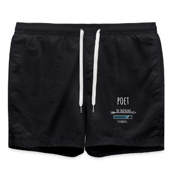 Poète Don Profession Éducation Poète - Short de bain - noir - Devant - AI Model Male 185 light (185cm)
