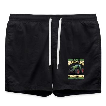 Tracteur Enfants Ferme Mode de vie - Short de bain - noir - Devant - AI Model Male 185 light (185cm)