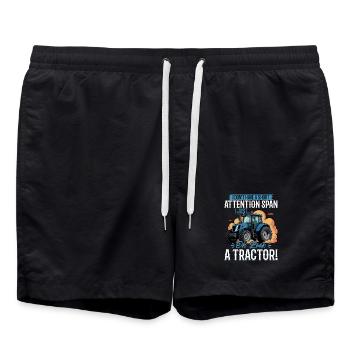 Tracteur Enfants Ferme Mode de vie - Short de bain - noir - Devant - AI Model Male 185 light (185cm)