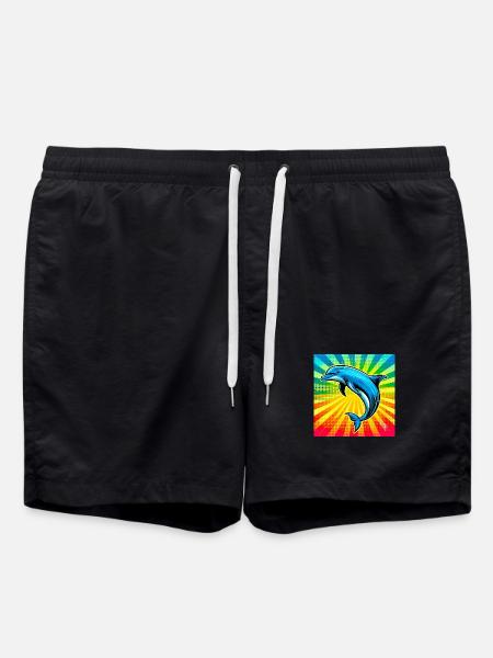 dolphin - Swim Trunks - black