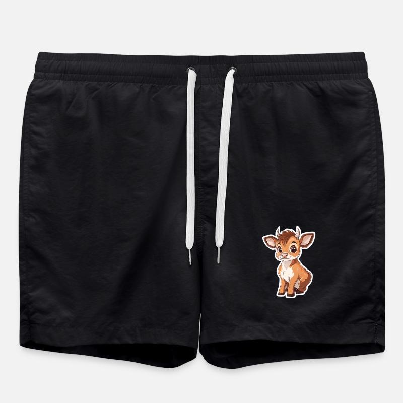 Cow - Swim Trunks - black