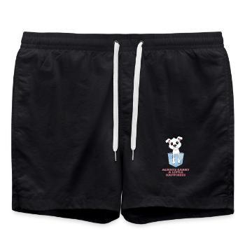 Always Carry a Little Happiness - Swim Trunks - black - Front - AI Model Male 185 light (185cm)